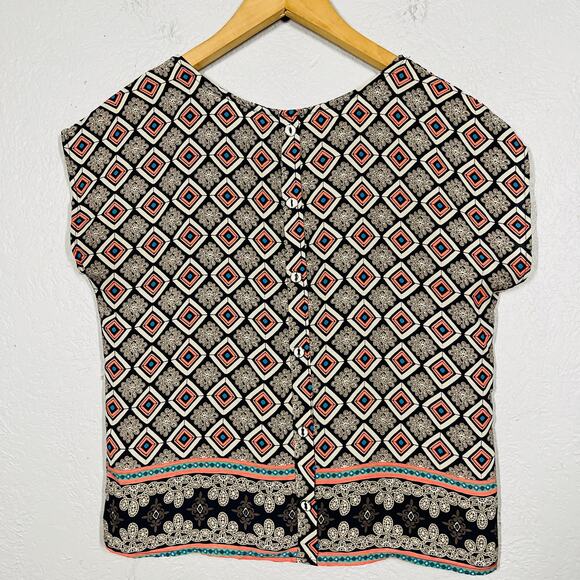 A'gaci Tunic Mid Mod Print Sleeveless Loose Fit - XS - Picture 3 of 4